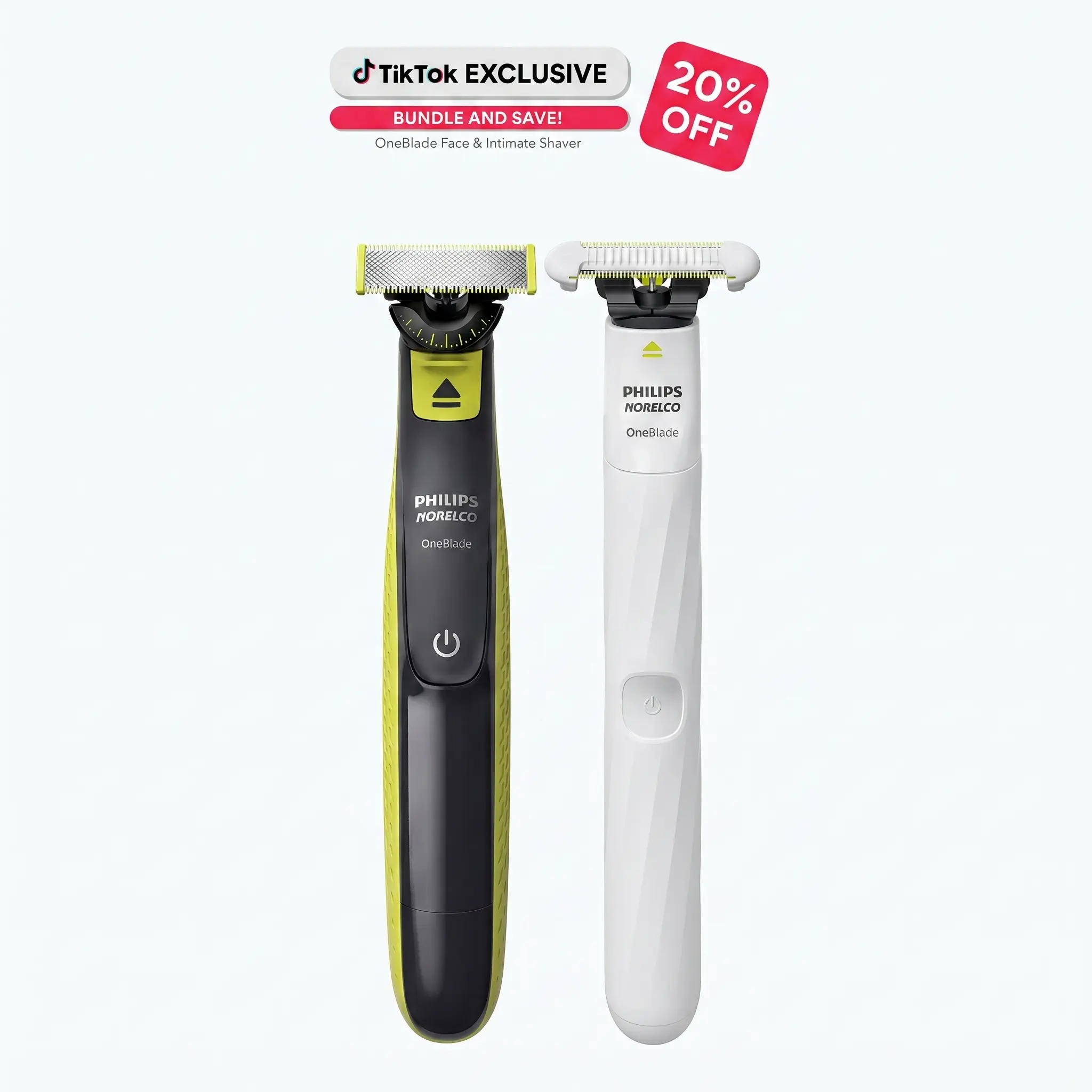 OneBlade 360 Face & OneBlade Intimate Pubic Groomer Bundle