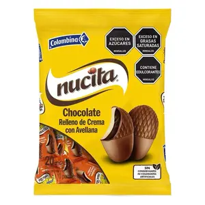 Nucita Chocolate Nuggets Filled with Hazelnut Cream Bag of 20 Units 230g Net Weight