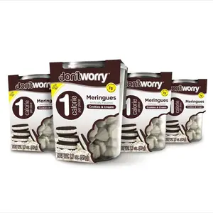 Don't worry snack 4 Pack Meringue Cookies & Cream Flavor 1.7 oz