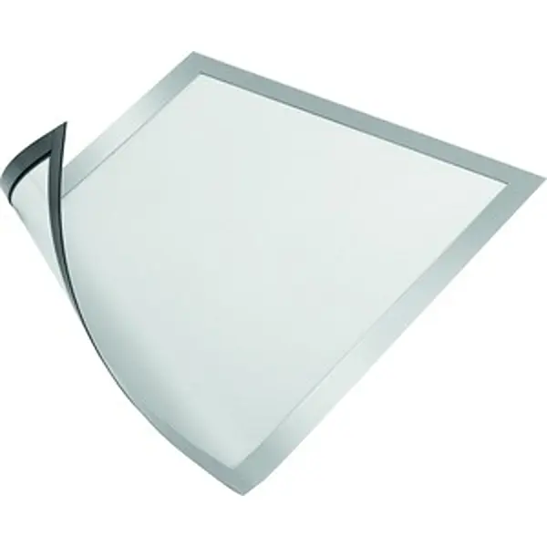 Durable 8.5x11 in. Magnetic Letter Sign Holder Frame - Silver, DBL477123, Pack of 2, Magnetic Document Frames, Ideal for Home Decor, Landscape, Desktop Style Document Frames
