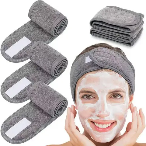 Female Adjustable Elastic Fashion Headbands Set - 3-Piece, Skin-Safe Camouflage Fabric, Soft Gentle-Touch, Adjustable Design, Custom Fit, Workout Hairband for Yoga, Daily Use