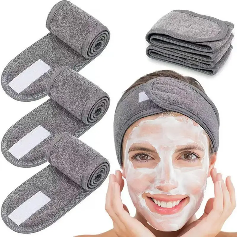 Female Adjustable Elastic Fashion Headbands Set - 3-Piece, Skin-Safe Camouflage Fabric, Soft Gentle-Touch, Adjustable Design, Custom Fit, Workout Hairband for Yoga, Daily Use