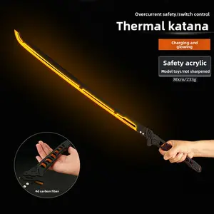 Cyberpunk 2077 Thermal Samurai Sword 1:1 Luminous Toy Large Model Cosplay Prop Peripheral Gift