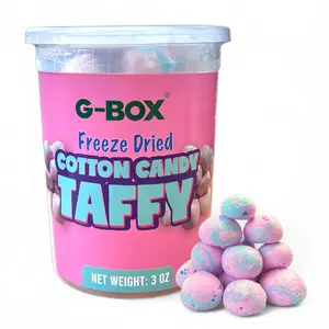G-BOX Freeze Dried Taffy Puff Candy | Freeze Dried Candy| Crunchy, TikTok Trend Items, Featuring Old School Candy Vibes, Perfect for Fans of Freeze Dried Candies