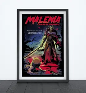 Malenia, Blade of Miquella Fantasy Video Game Wall Art Poster, Vivid Artistic Photo Prints, Multi-Size Gamer Room Decoration, Home Decor
