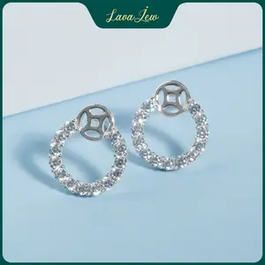 LavaJewelry Wealth and Prosperity Earrings, Simple Earrings, Silver Jewelry, 925 Silver Earrings for Women, Girls