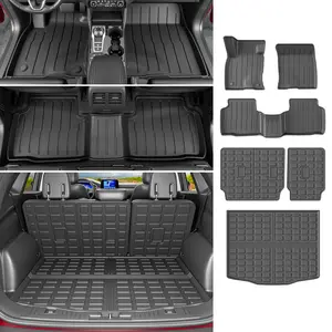 powoq Fuel Floor Mat Compatible with 2020-2026 Ford Escape Cargo Mat TPE All Weather Trunk Mat Liner Replacement for 2020-2026 Ford Escape Accessories