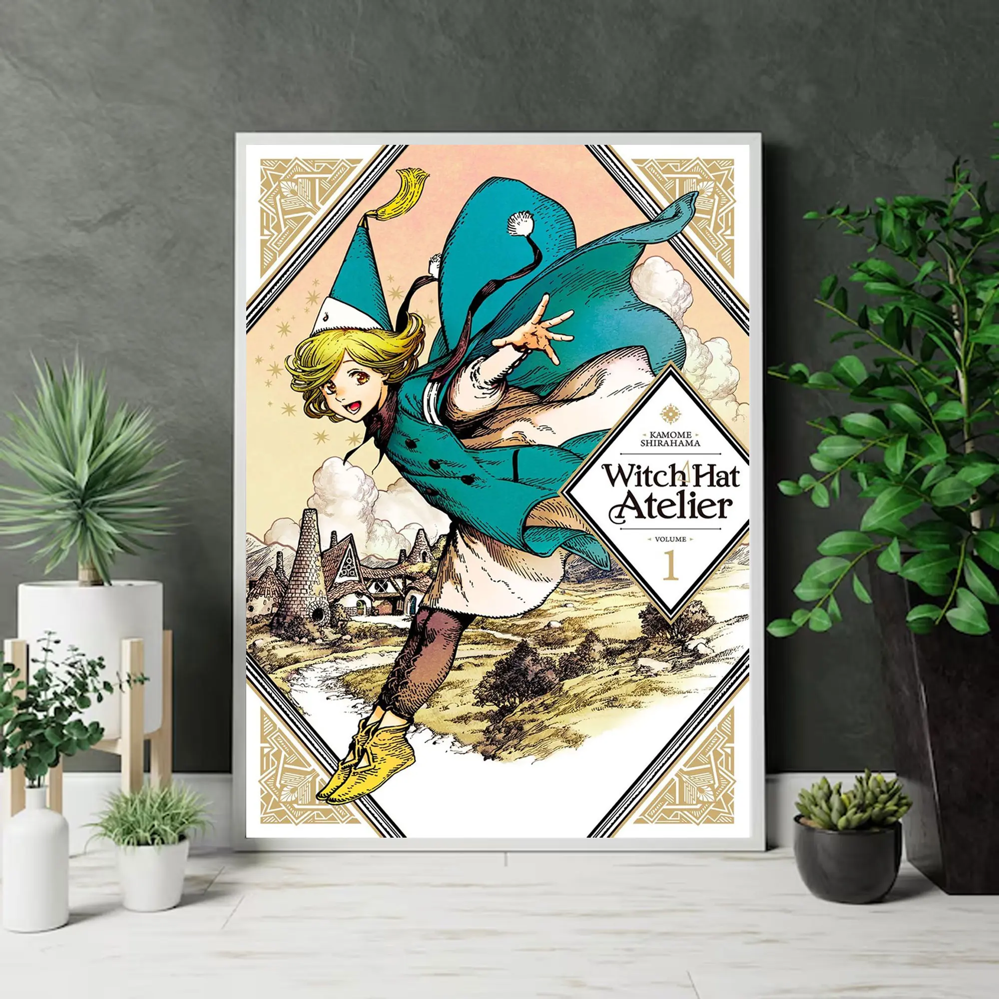 Witch Hat Atelier Anime Poster, Coco Classic Manga Cover Art Print, Whimsical Fantasy Room Decor, Gift For Fans