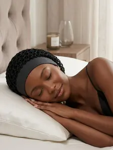Mesh Hair Net Hat for Straight and Curly Wigs, Crochet Sleep Cap/headband, Women's Hair Cover, Comfortable Nightwear, Ideal for Sleeping, Hair Care Cap, Hair Wrap Cap