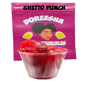 Doreesha FLAVAD Puurckles GPC GHETTO PUNCH Sweet Tangy Sour Snack FRUITY Flavored Chunks Made with Vinegar & Artificial Flavors Crafted in the USA-SMELLS LIKE VINEGAR