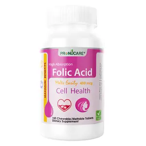 ProNuCare® Folic Acid 400 mcg – Oral Absorption Tablets – No Sugar – 100 CT