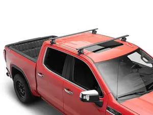 REDROCK Car Roof Cross Bar Rack - Black, 60 in, Compatible with 2014-2025 GMC Sierra 1500