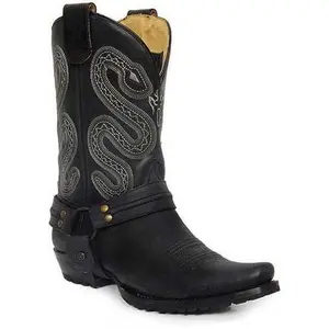 Men's Roper Sting Concealed Carry Boots Handcrafted Black