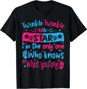 100% Cotton Twinkle Twinkle Little Star Only I Know What You Are T-Shirt