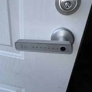 Smart Fingerprint Door Lock,Keyless Entry Handle,Biometric tech & App Control knob for Room,Garage,Office,Apartment,Local Data Storage