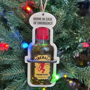 Break In Case of Emergency Fireball Ornament