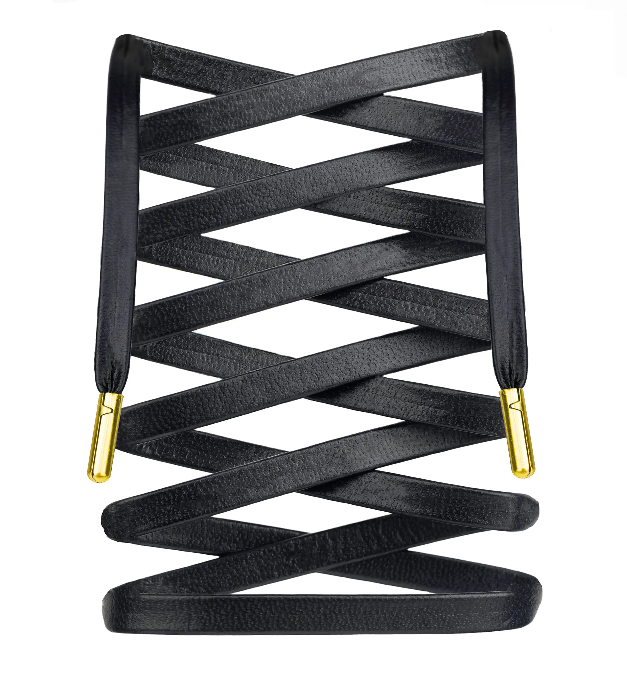 Authentic Leather Shoelaces w/ Gold Tips