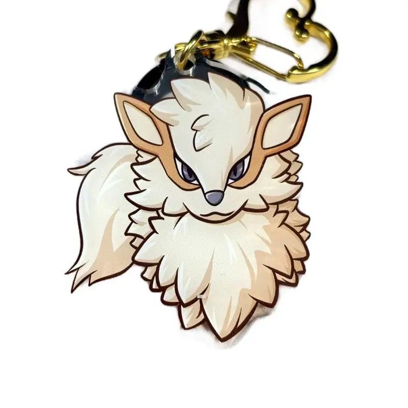 Arcanine 2” Keychain - Pokemon Character Charm for Keys or Backpack