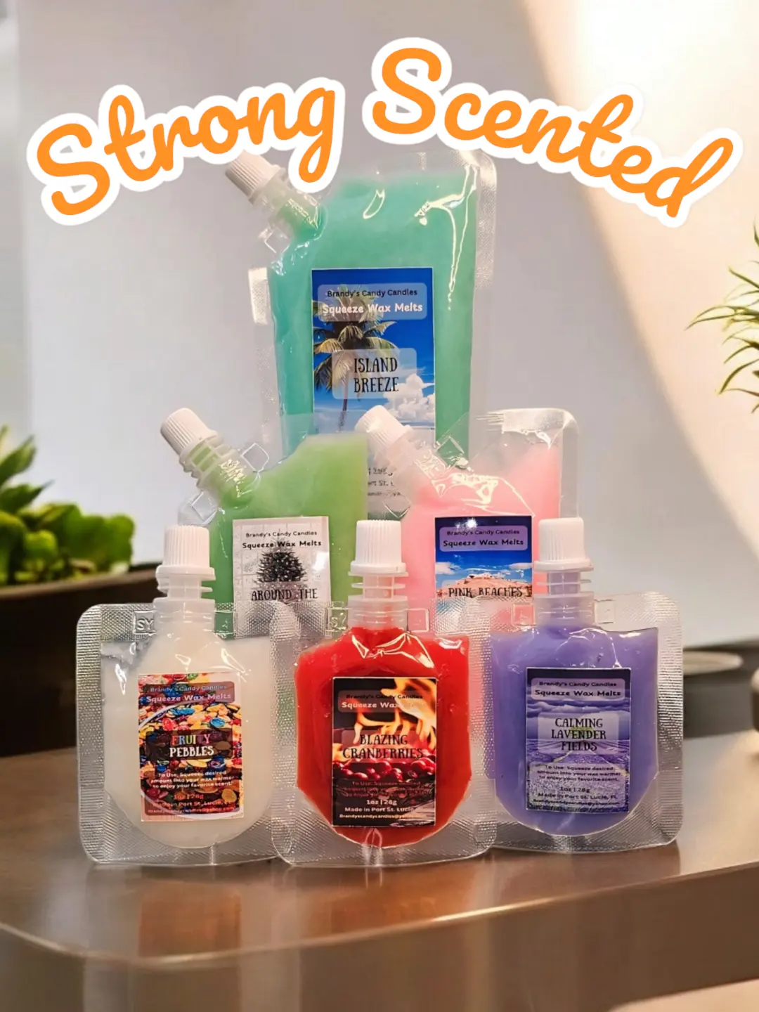Squeezable Wax Melts Long Lasting Fragrance in Multiple Sizes