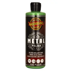 MASTERSON'S CAR CARE - METAL POLISH (16 oz) - MCC_132_16 - Restores and Protects Metal, Chrome, Aluminum, Stainless Steel - Works On Cars, Trucks, Motorcycles, Diamond Plate