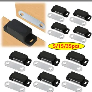 5/15/35 Door Stoppers Magnetic Latch, Magnetized Cabinet Closet Door Closer, Furniture Door Stopper, Durable & Convenient Design