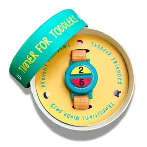 Buddy Timer, Visual Timer for Kids, Preset Buttons of 2 & 5 minutes