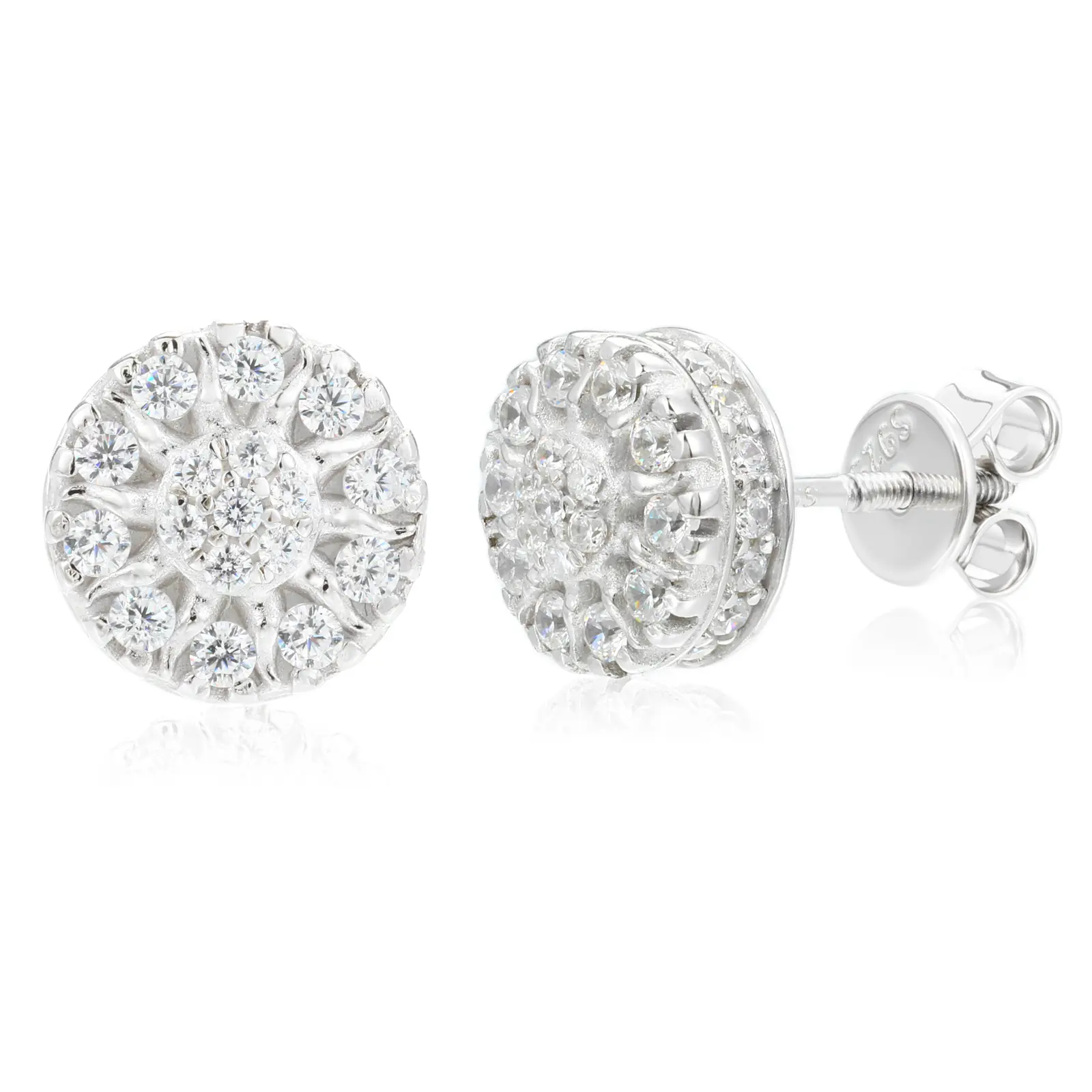 Sunflower Earrings UCCIYO Lab-Created Moissanite Earrings For Women S925 Sterling Silver Stud Earring Men Hip Hop Jewelry Couple Gift summerwins【#E581】