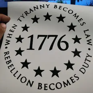 1776, 2A Patriotic, Blue Collar Decal - Founding Fathers Quotes Decal for Cars and Home Decor