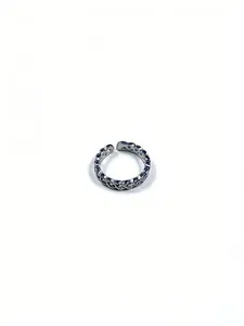Men Women Stainless Steel Chain Ring, Casual Plain Design, All-Season Wear, Daily Accessory, Perfect Gift Idea