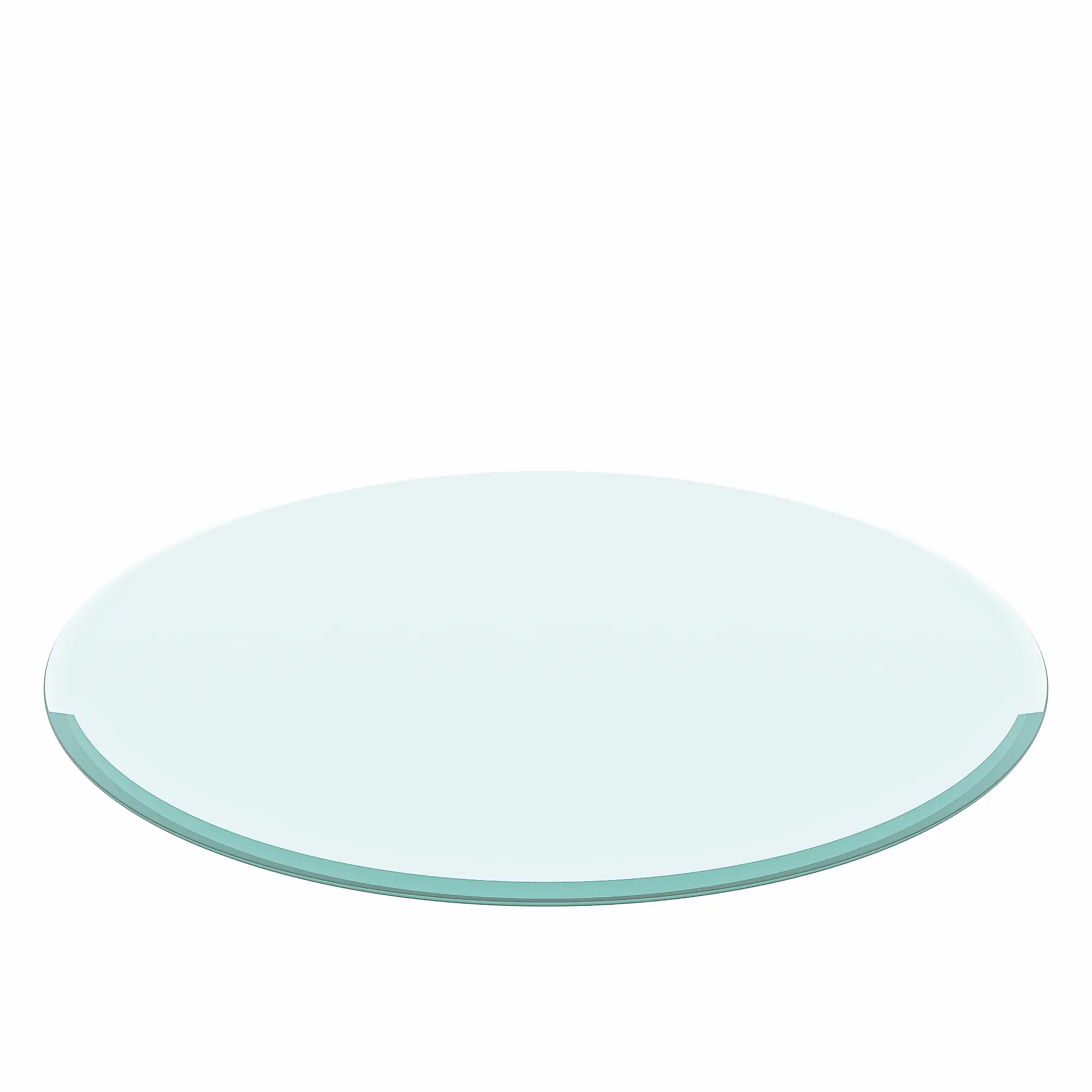 Clear Round Tempered Glass Table Top, 36 Inch Diameter, 2/5 Inch Thick, Beveled Polished Edge – Replacement or Upgrade for Coffee Tables, Side Tables, Living Room, Bedroom, Office, Apartment, Home Decor