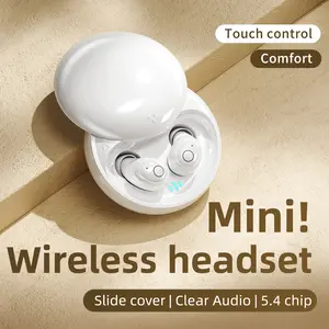 Mini Invisible Small Tiny Earbuds Wireless Whitetooth Ear Buds for Small Ears Canals Women Sleep Earbuds for Side Sleepers Sleeping Micro Smallest Discreet Hidden Earbuds Headphones for Work wireless earphone