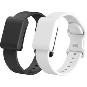 Bands Compatible for Whoop 5.0 Bands , MG Life and  for Men Women,  Rubber Adjustable Replacement Straps for Whoop 4.0 [ECG Not Support], 2 Pack