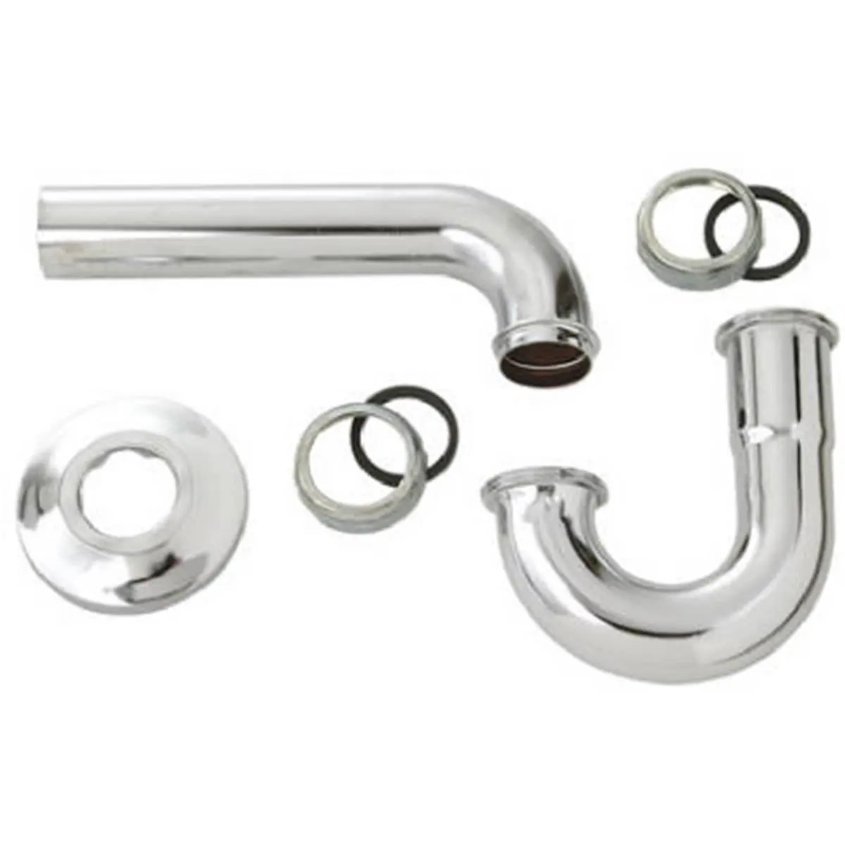 212 MAIN Master Plumber Ballcock Shank Washer - 1.5 in Chrome Finish Plumbing Accessory with Round Flange, Includes Nuts, for Bathroom Fixtures, Affordable Prices Plumbing Washers