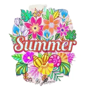 Summer Coloring Book: For Adults with Beautiful Flowers, Adorable Animals, Fun Characters, and Relaxing Designs