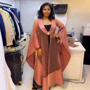 Rose Regal Two Piece Maxi Kimono Pant Set for Women’s Fashion in Elegant Pink  Color