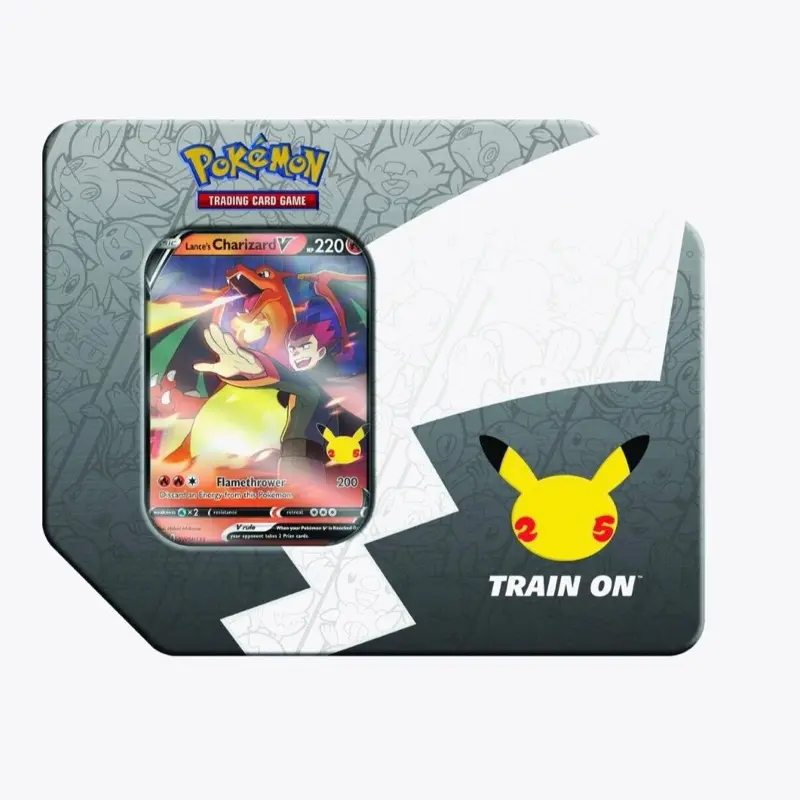 Lance’s Charizard Tin Comes with 6 Celebrations Packs and 2 random packs and promo