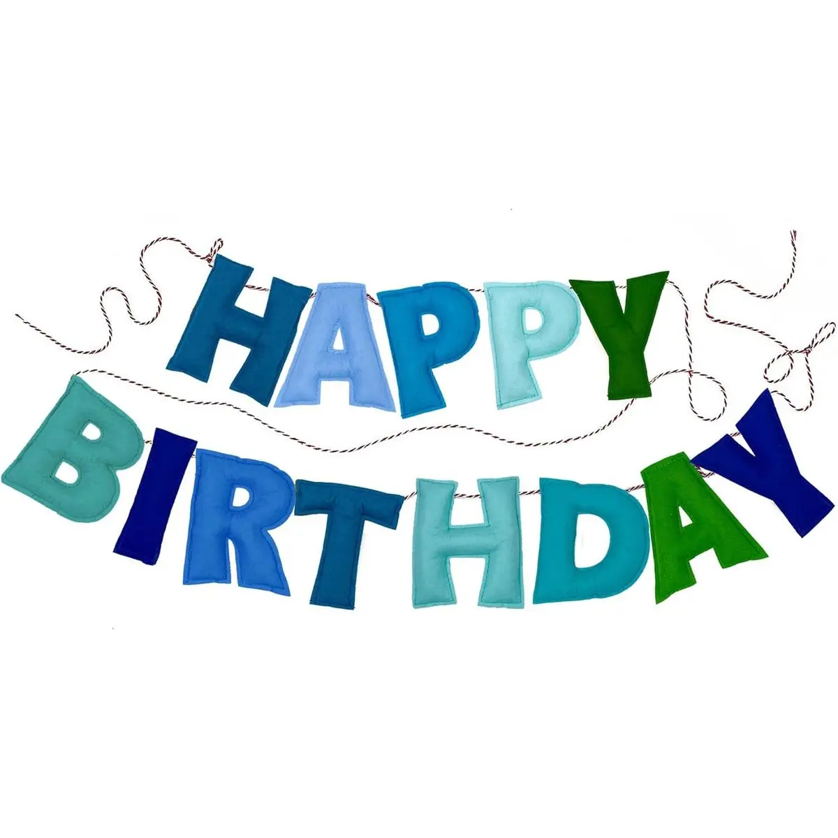 Blue Happy Birthday Banner