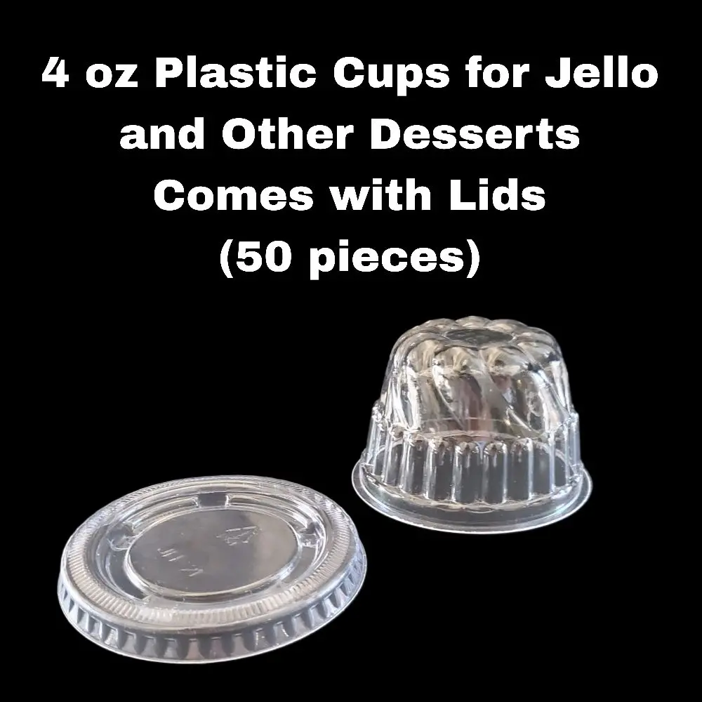 Mini Disposable Dessert Cup Domes (4 oz)