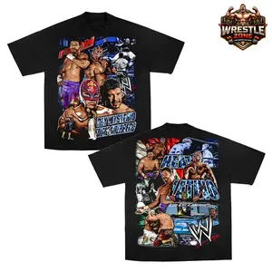 WWE Rey Mysterio vs Eddie Guerrero Retro Premium 100% Cotton T-Shirt, The Champ Shirt, Doctor of Thuganomics Retro WWE Shirt, Hustle Loyalty Respect Wrestling T-Shirt, Iconic WWE Legend Merch