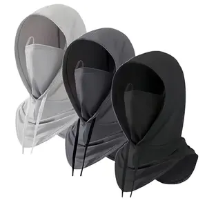 Three-in-One Outdoor Sun Protection Face Mask Neck Gaiter Ice Silk Neck Guard Neck Hood for Cycling and Outdoor Sports Trending
