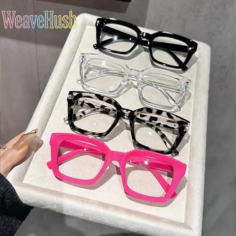 4-Pack Unisex Fashion Geometric Frame Decorative Glasses, Trendy Stylish Clear Lens Eyewear for Parties, Daily Wear, School & Shopping, Perfect for Halloween, Christmas, Easter, Valentine’s Day, Thanksgiving & New Year Celebrations