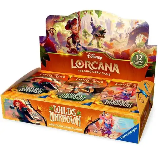 Disney Lorcana Trading Card Game Wilds Unknown Booster Box [24 Packs] sohochic