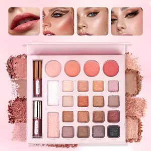 Eye Shadow Blush Highlight Lip Gloss Beauty Set, Daily Elegance Makeup Kit, Perfect for Everyday Use, Complete Cosmetic Collection