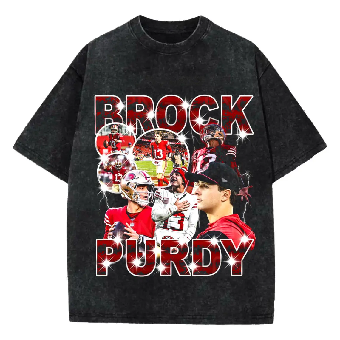 Brock Purdy Bootleg Shirt, San Francisco Football Retro 90s Tee, Vintage Bootleg Wash T-shirt, Gift For Fan , Gifts for Sports Lovers