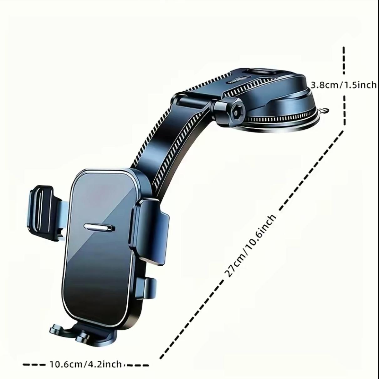 360° Rotating Car Dashboard Suction CupPhone Holder - Quiet Adjustable NavigationMount, ABS Material, Strong Suction Base, Hands-Free Smartphone Holder, Suitable for VehicleVentilation Adjustable Folding Magnetic PhoneHolder