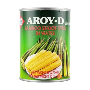 AROY-D Bamboo Shoots Canned 540g - Authentic Thai Ingredient for Stir-Fry, Salad & Hot Pot