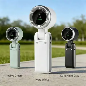 Portable Handheld Turbo Fan, 5-Speed Fan,3600 mAh Battery-Operated, Usb PoweredFan, Up to 10 Hours, 3-in-1 Rechargeable Fanwith Air Turbo Tech Cooling for OutdoorActivities, Travel, Work and Father's Day Gift,Lithium Battery Fan