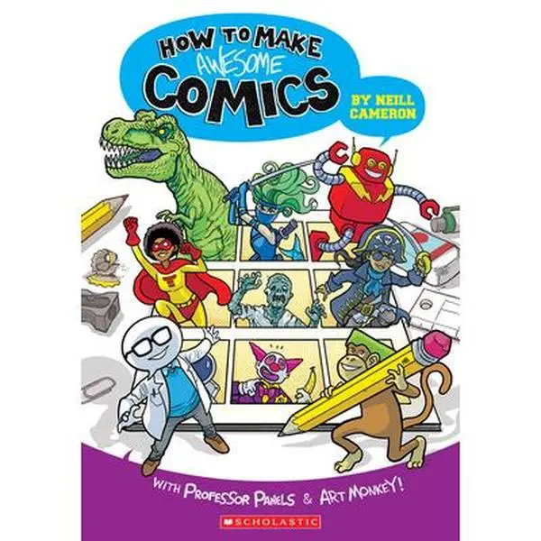 USED Book - How to Make Awesome Comics by Cameron, Neill (Paperback) - english
