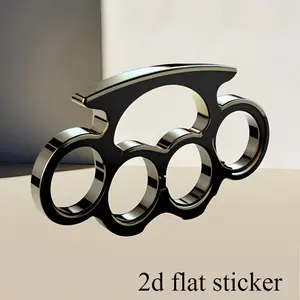 Fist Pattern Car Sticker, 3D Design Car Rear Bumper Triangle Window Laptop Case Sticker, Decals for Truck, Sticker for Cars, Weatherproof Durable Self-adhesive Sticker, Vehicle Exterior Decoration, Adhesive Vinyl Decal