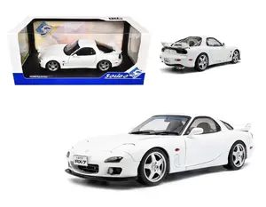 1999 Mazda RX7 FD3RS In Pure White 1:18 Scale Diecast Model Car By Solido S1810607-7B